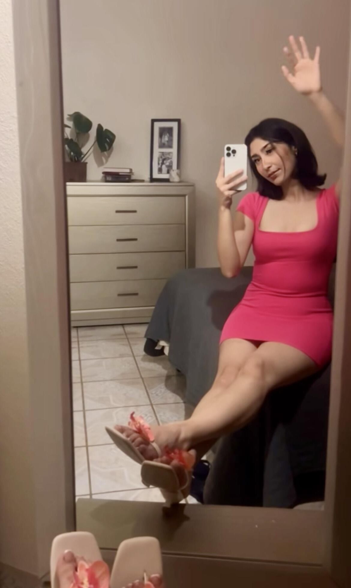 Beautiful latina teen feet