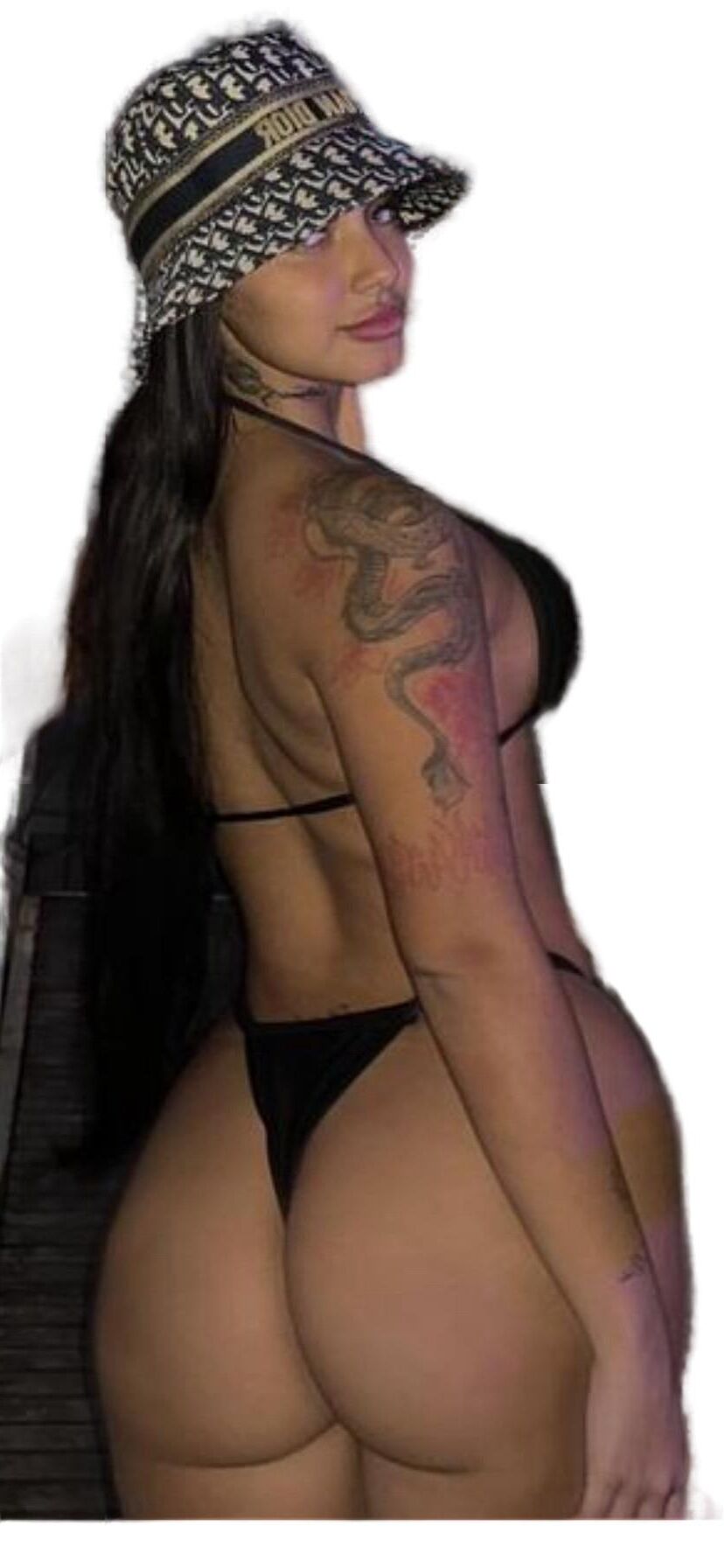 Latina Cute Big Butt Stickers 