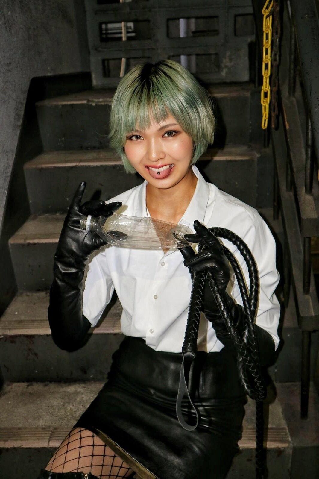 Asian, Lack, Nylons 