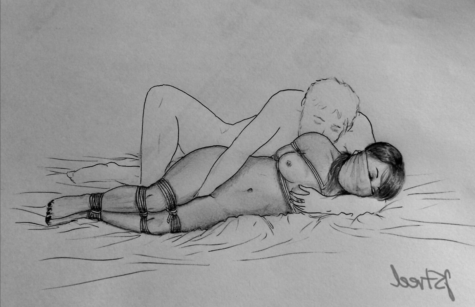 Bondage Cartoon & D women in BDSM troubles 