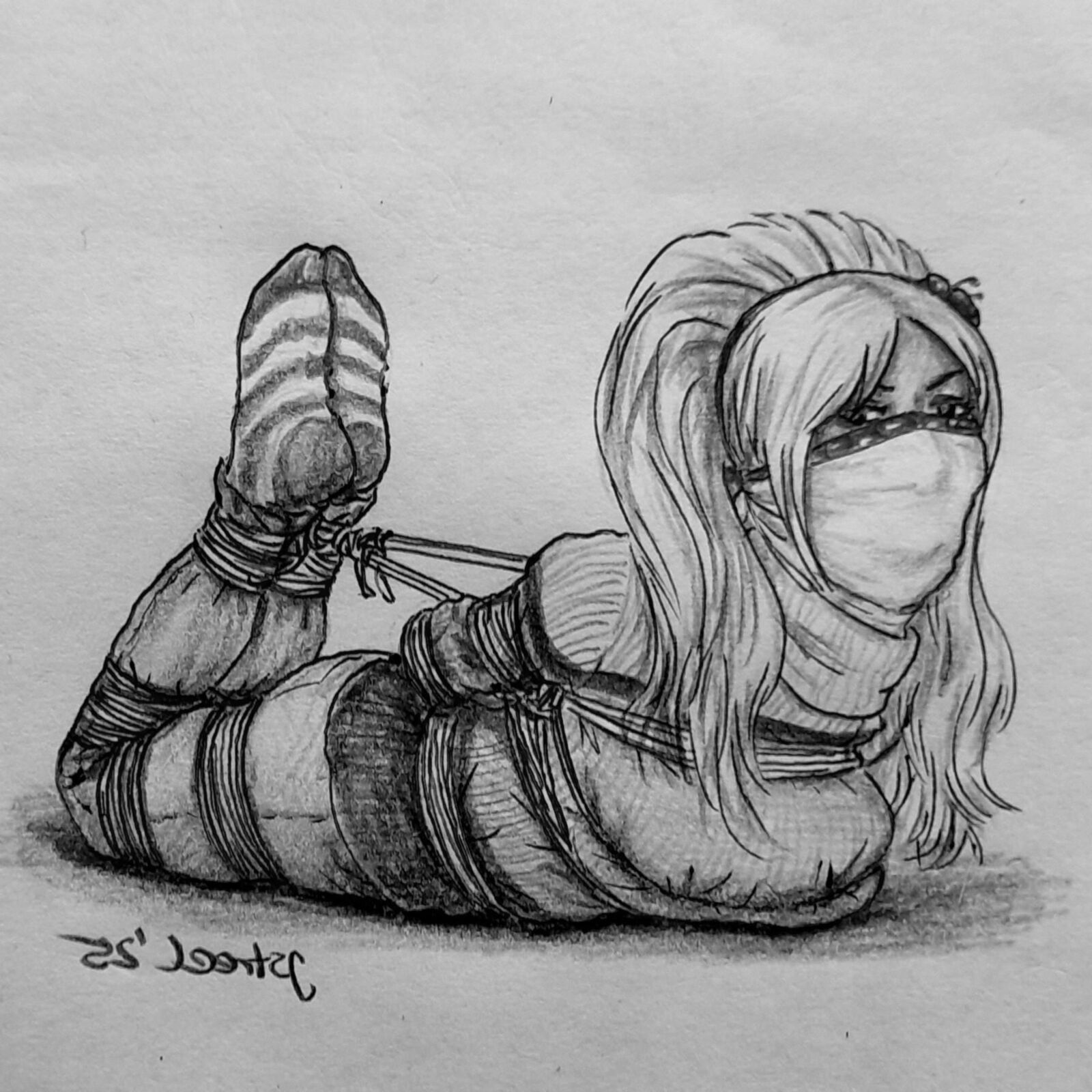 Bondage Cartoon & D women in BDSM troubles 