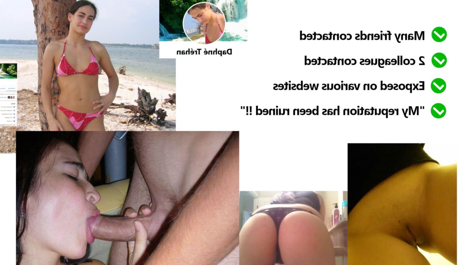 Daphne Trehan, Swiss slut, online agony