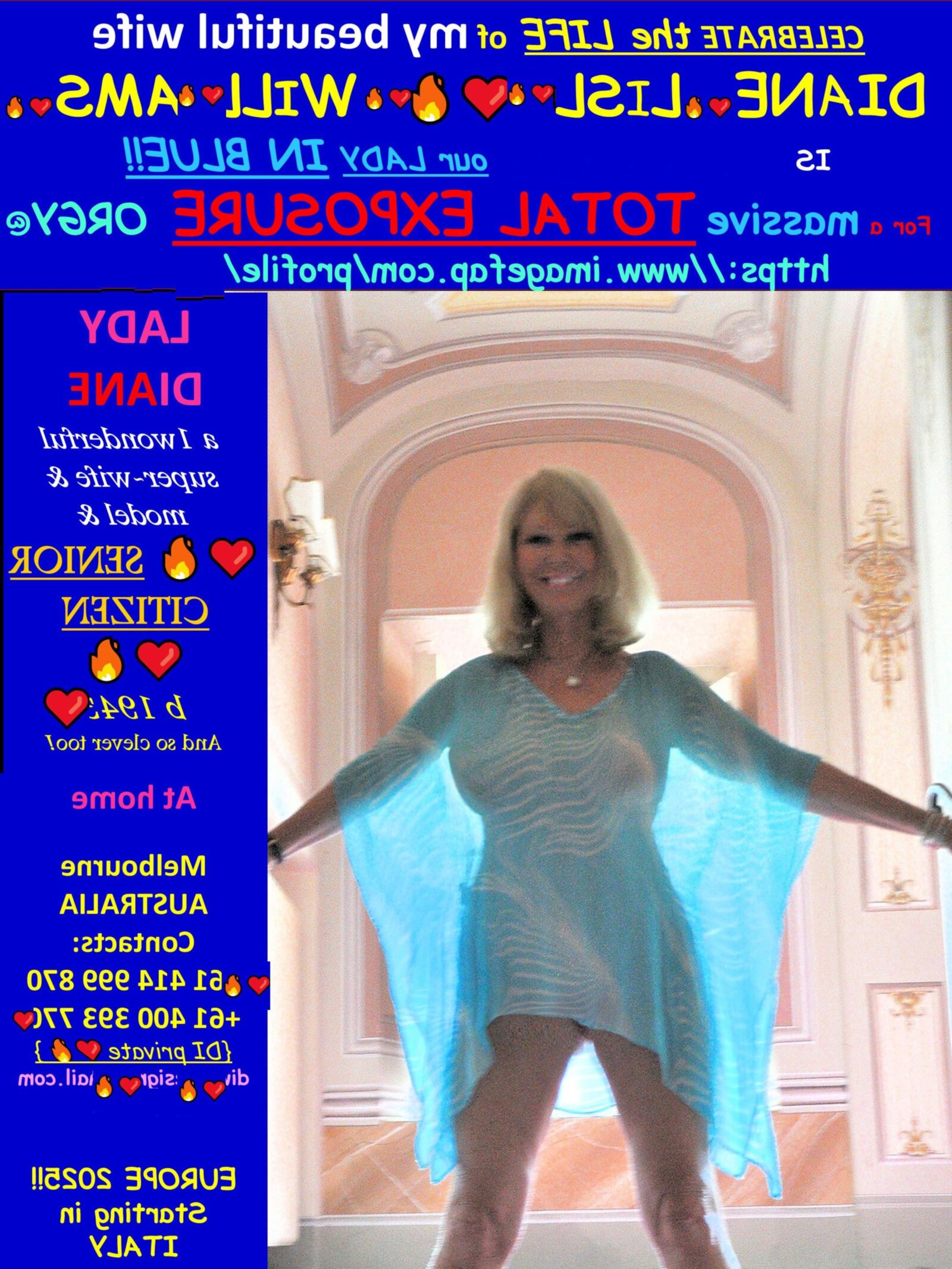 Tour Lady👩in Blue Di@ne в Aqua или бирюза тоже!
