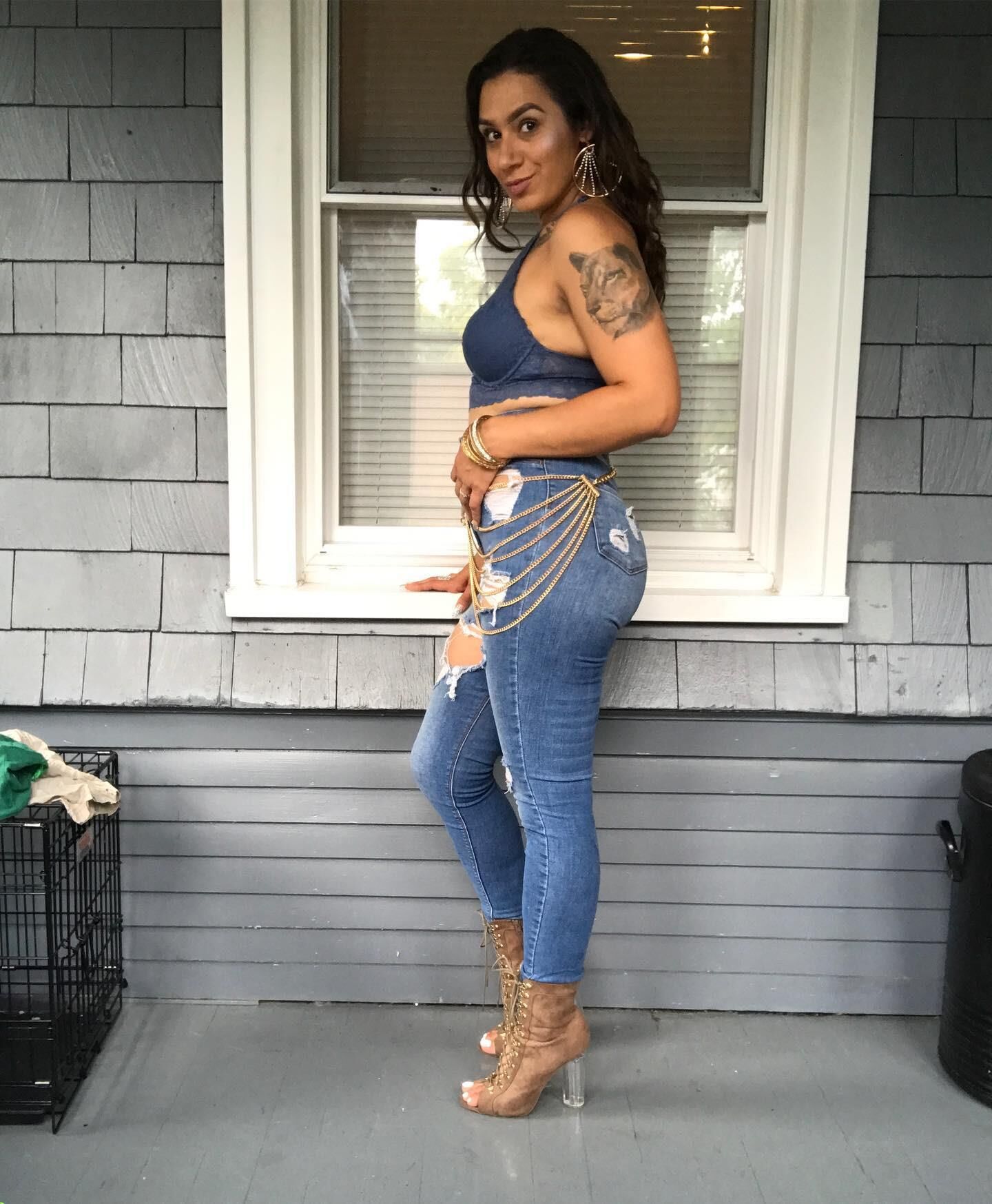 Sexy Füße engen Körper Puertoricaner