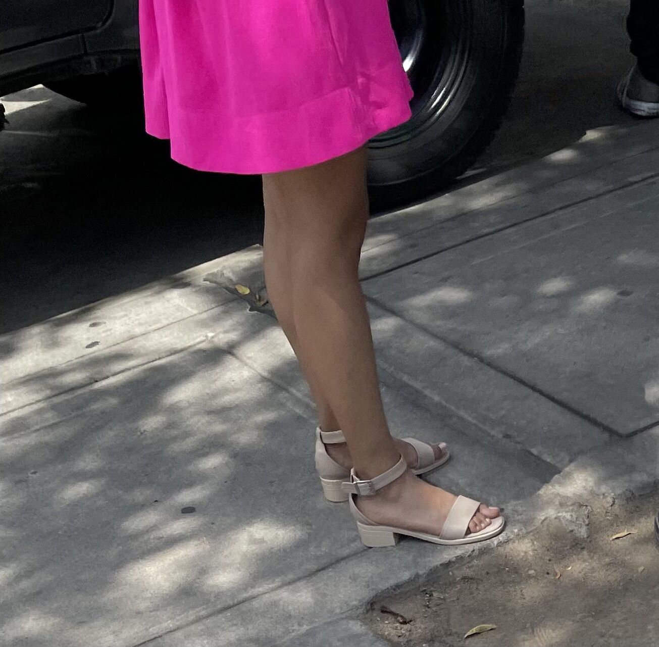 Latina Candid Feet