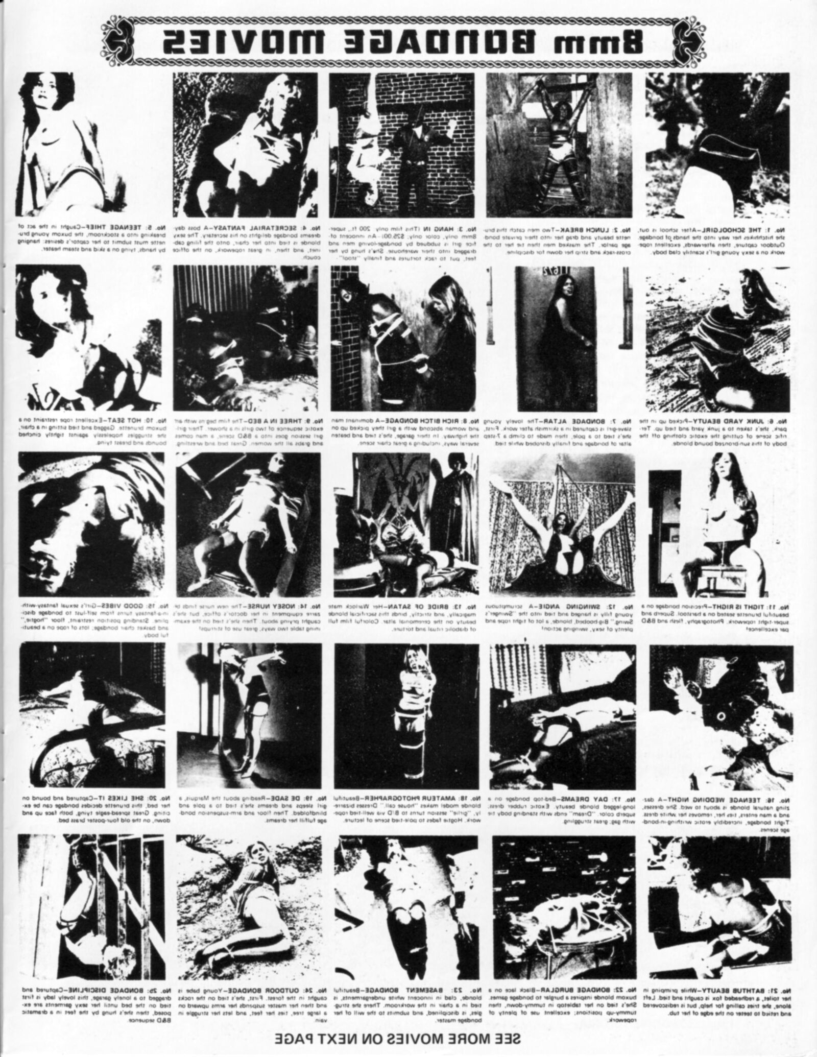 Vintage Bondage Magazine Best of Bondage, частично