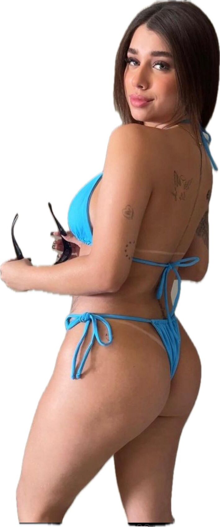 Latina süße große Butt -Aufkleber