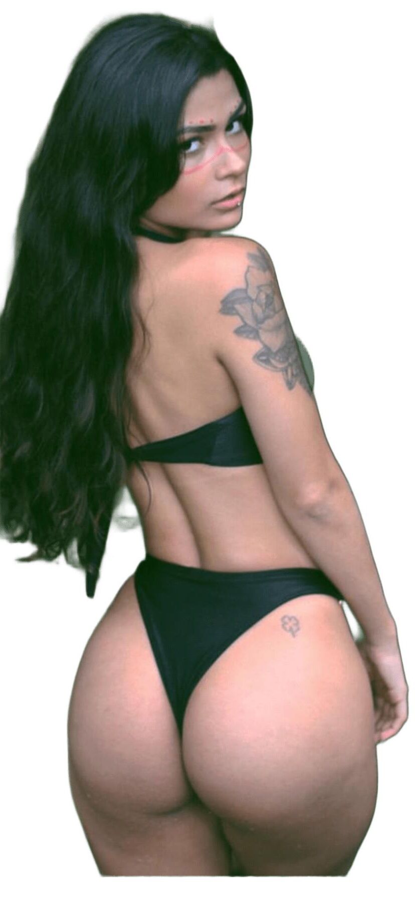 Latina süße große Butt -Aufkleber