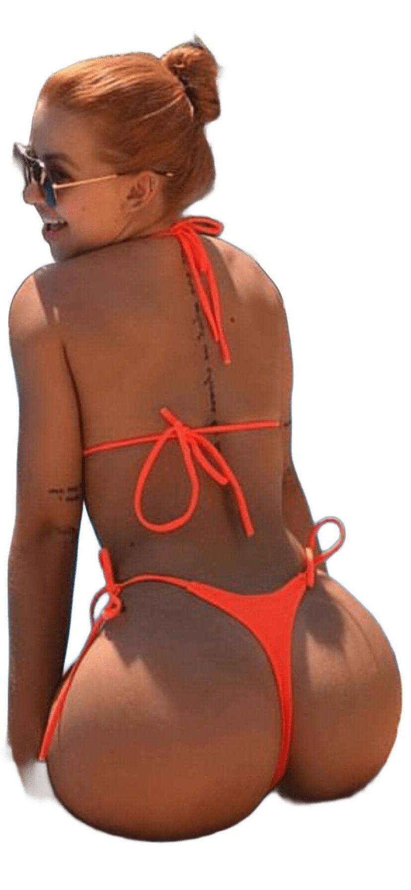 Latina süße große Butt -Aufkleber