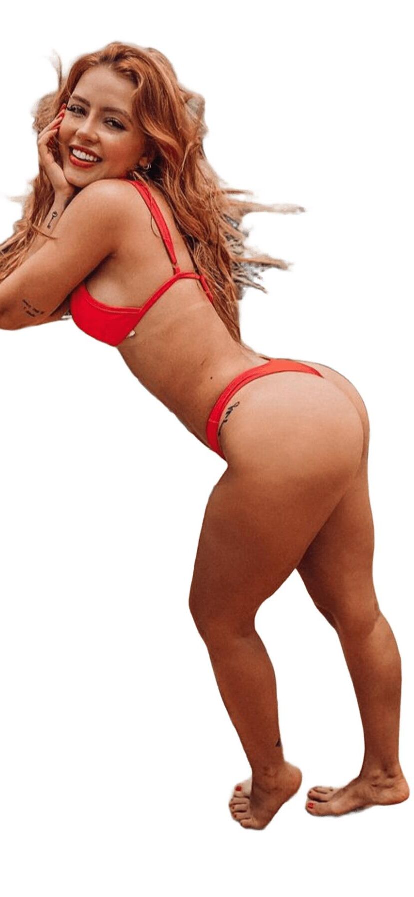 Latina süße große Butt -Aufkleber