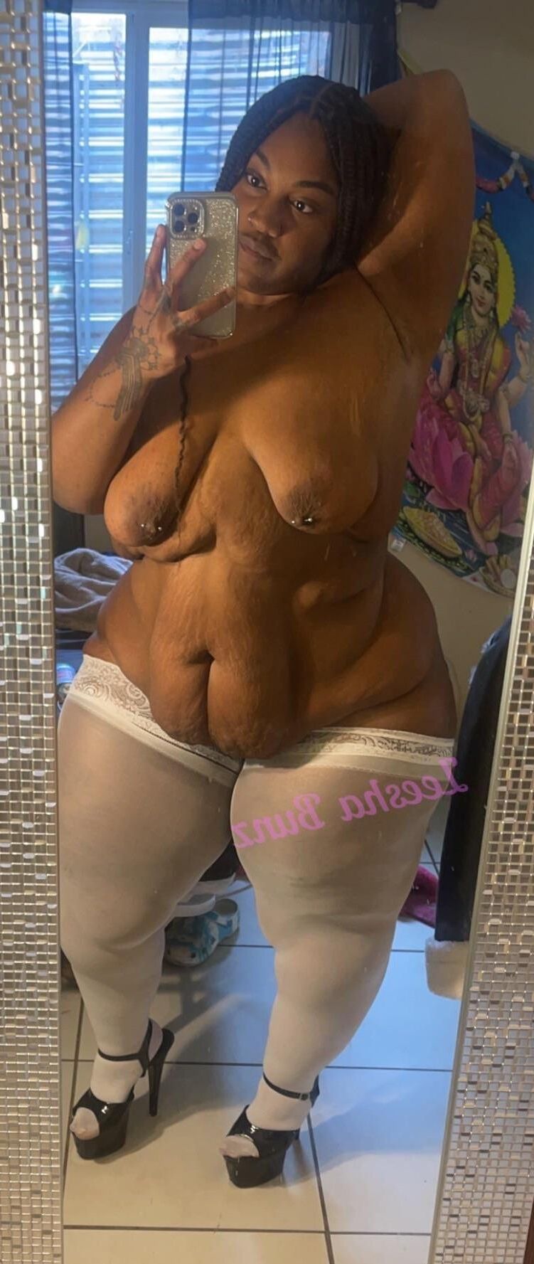 BBW Ebony Babe riesige Beute Leeshabunz