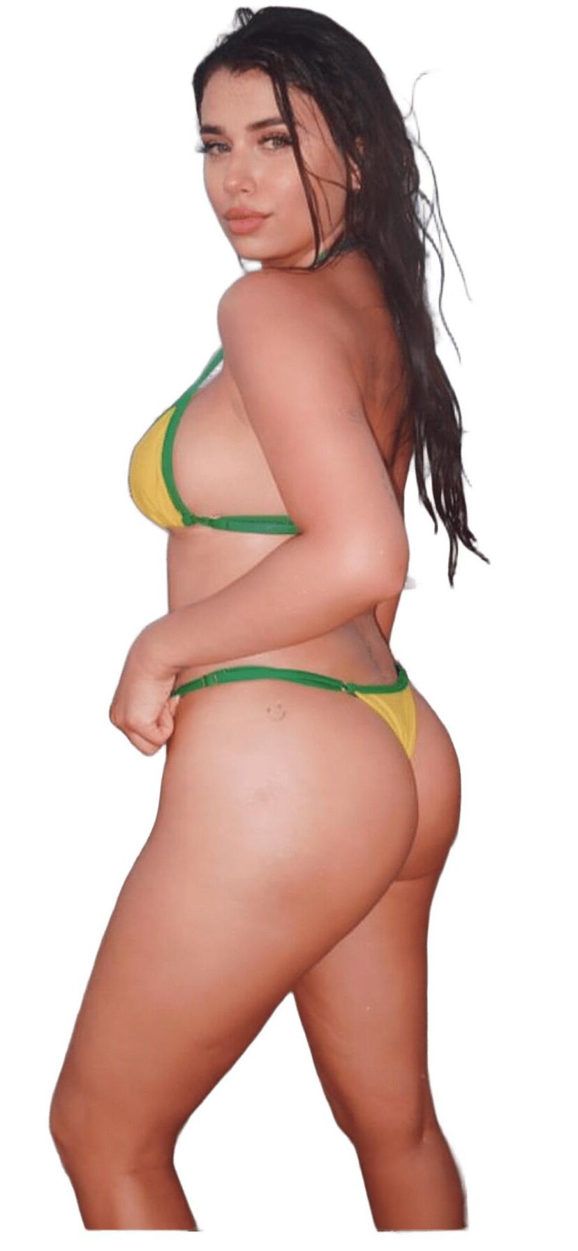 Latina süße große Butt -Aufkleber
