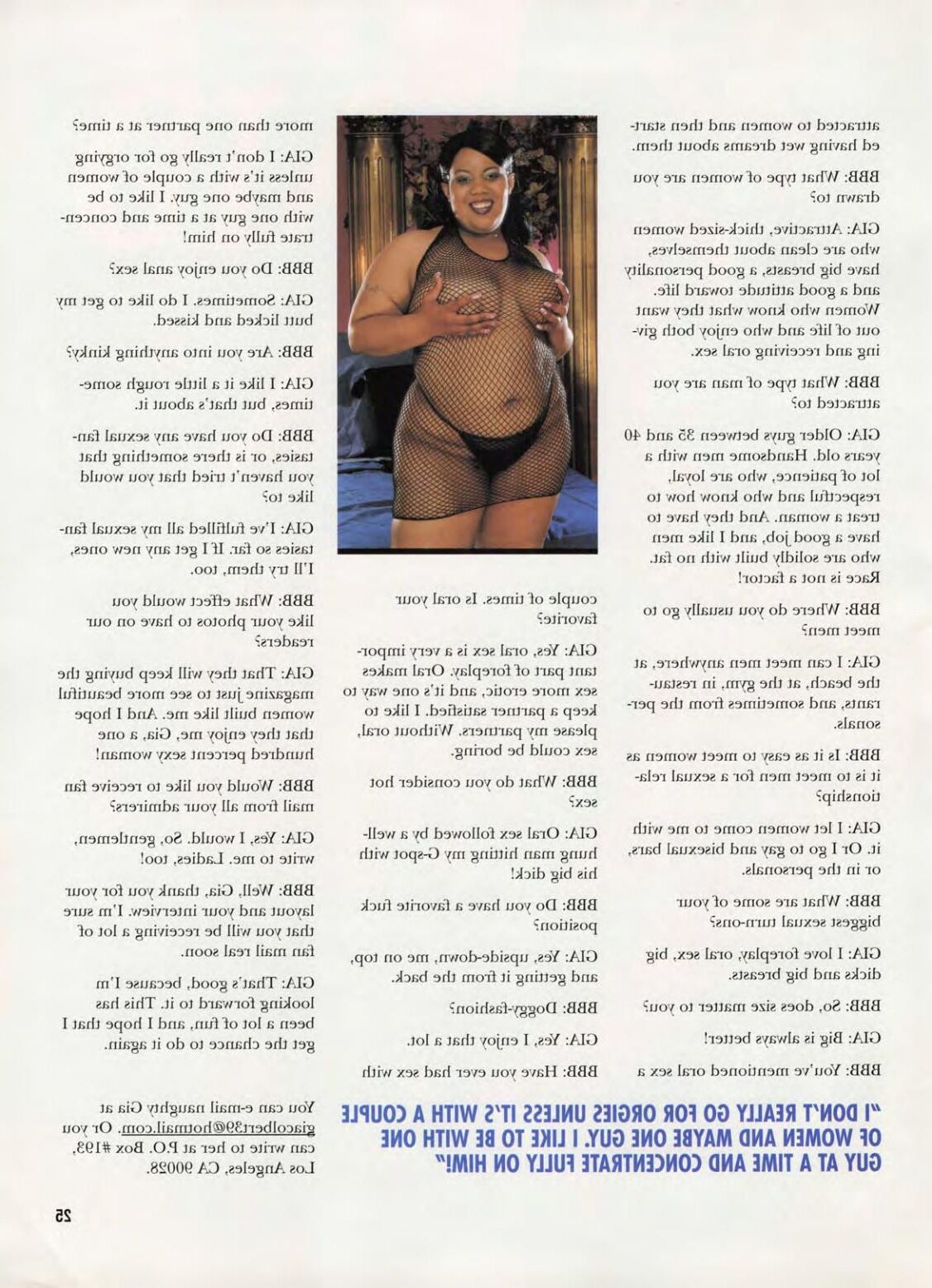 Big Black Butt Magazine Oktober