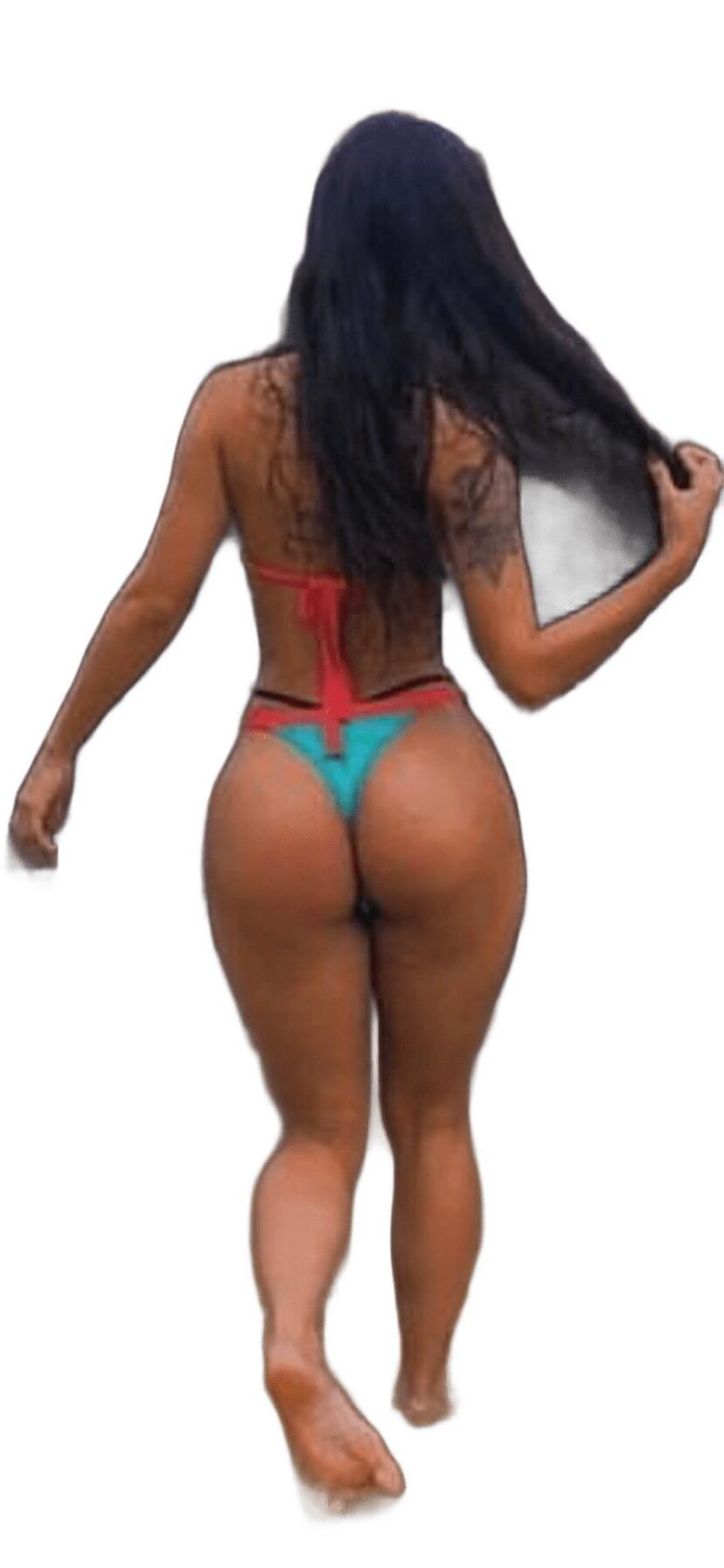 Latina süße große Butt -Aufkleber