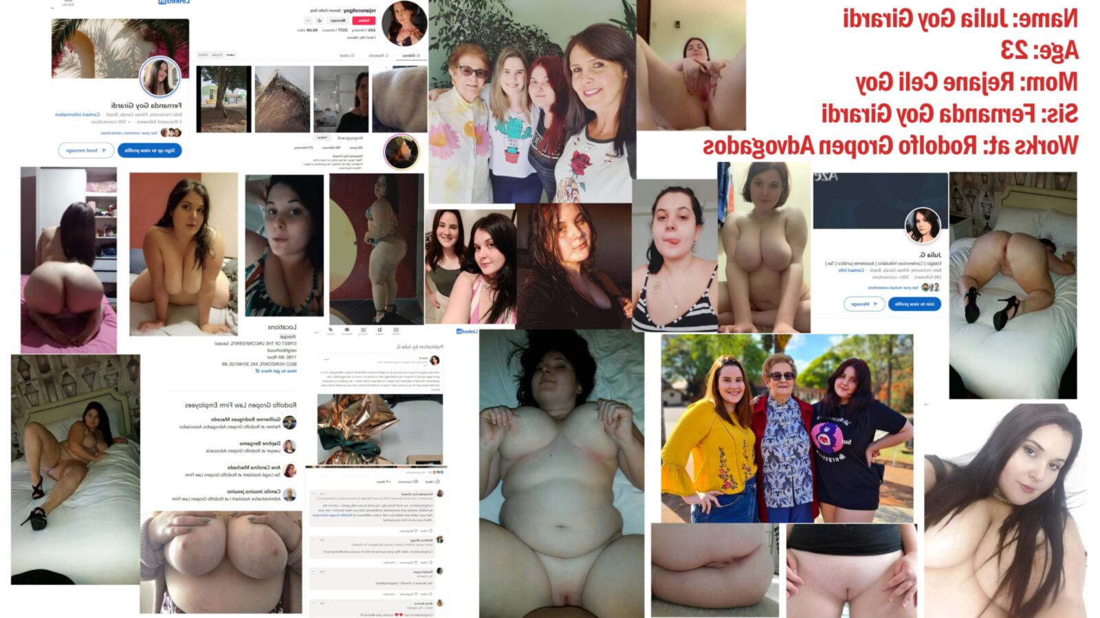 Piggy Fett Slut Latina mit Titten und Muschi entlarvt Anteil