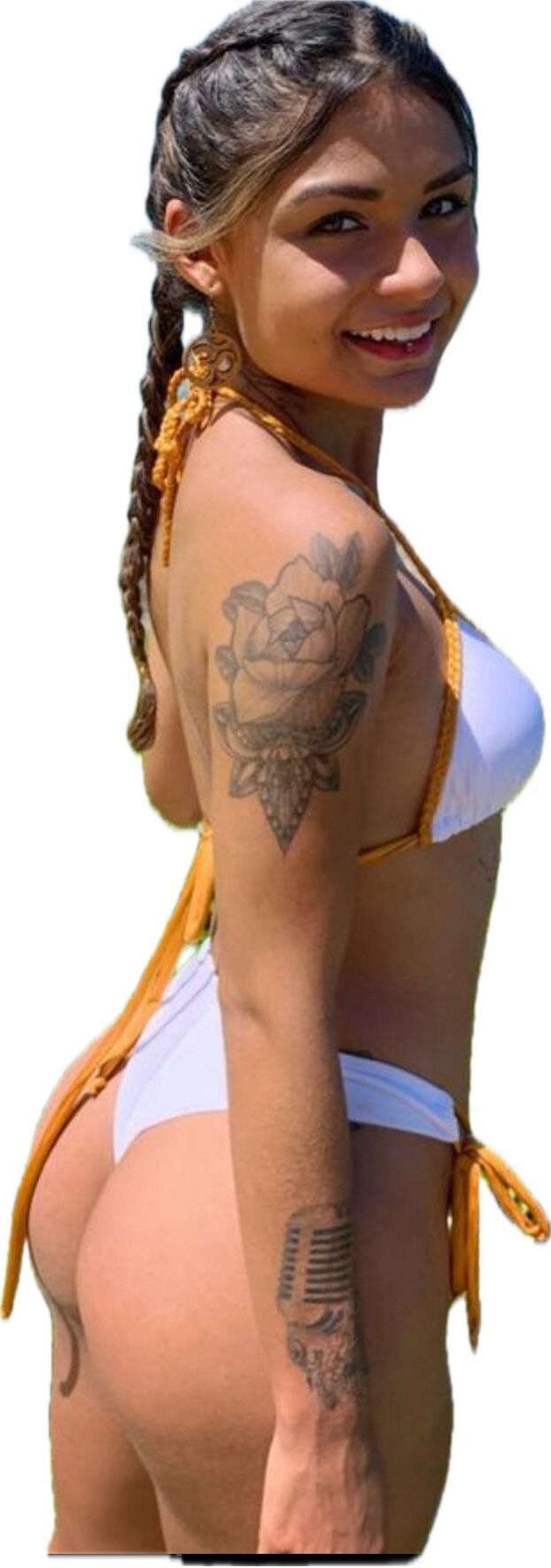 Latina süße große Butt -Aufkleber
