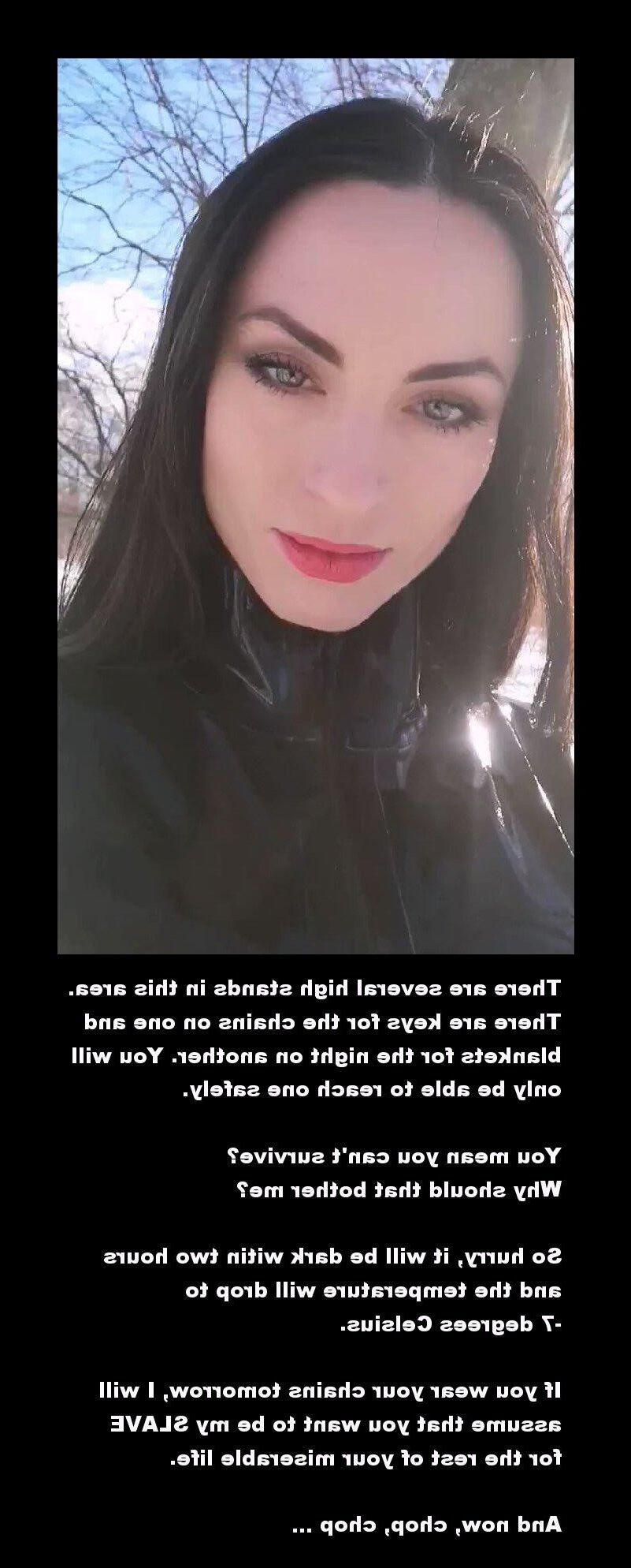 Escravo ao ar livre de neve de inverno