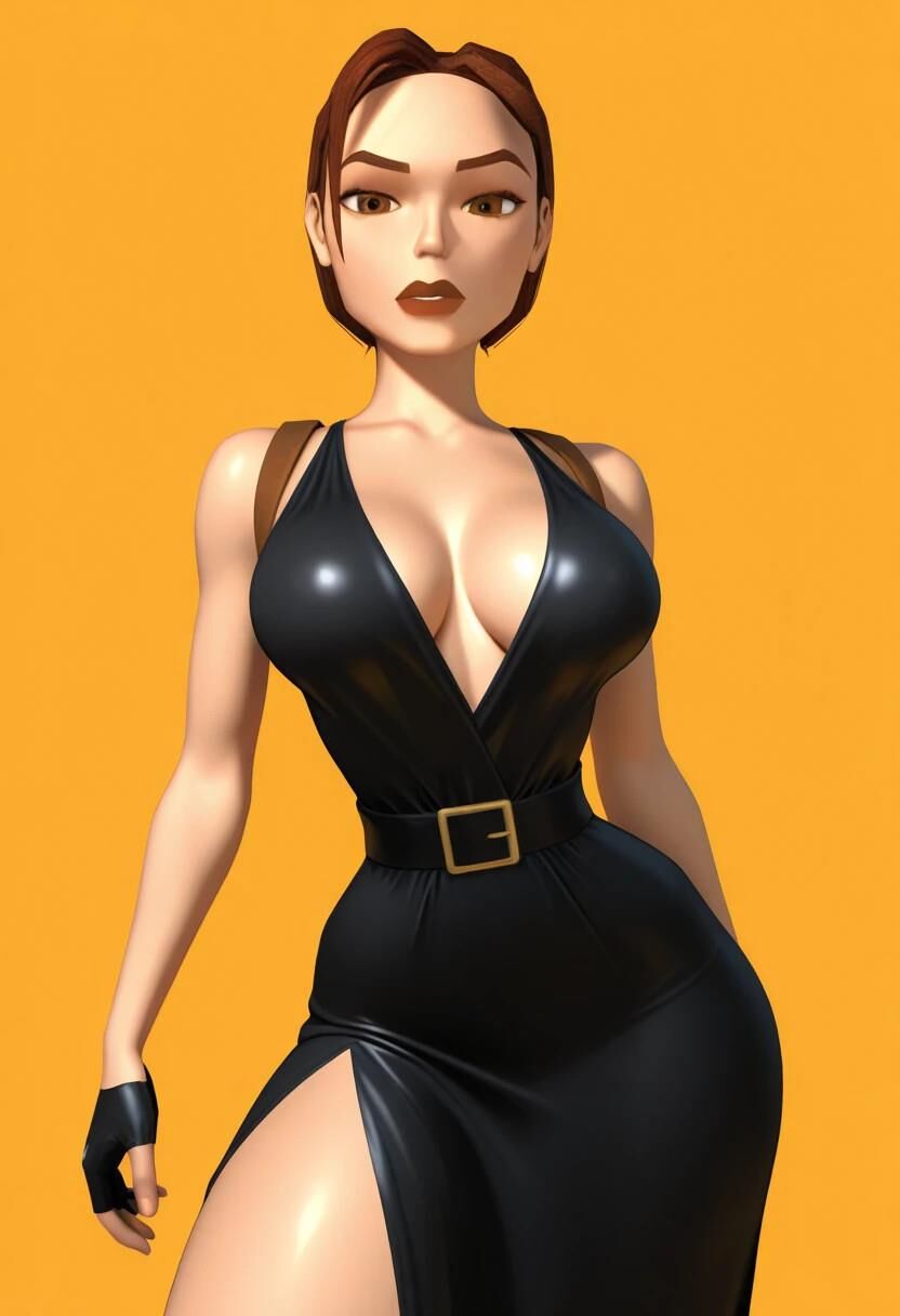 Классический Tomb Raider, уставившийся на Лару Крофт Хентай