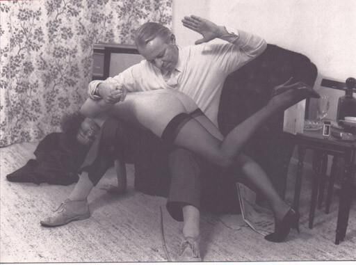Retro Spanking Blushes picture set Xmas present