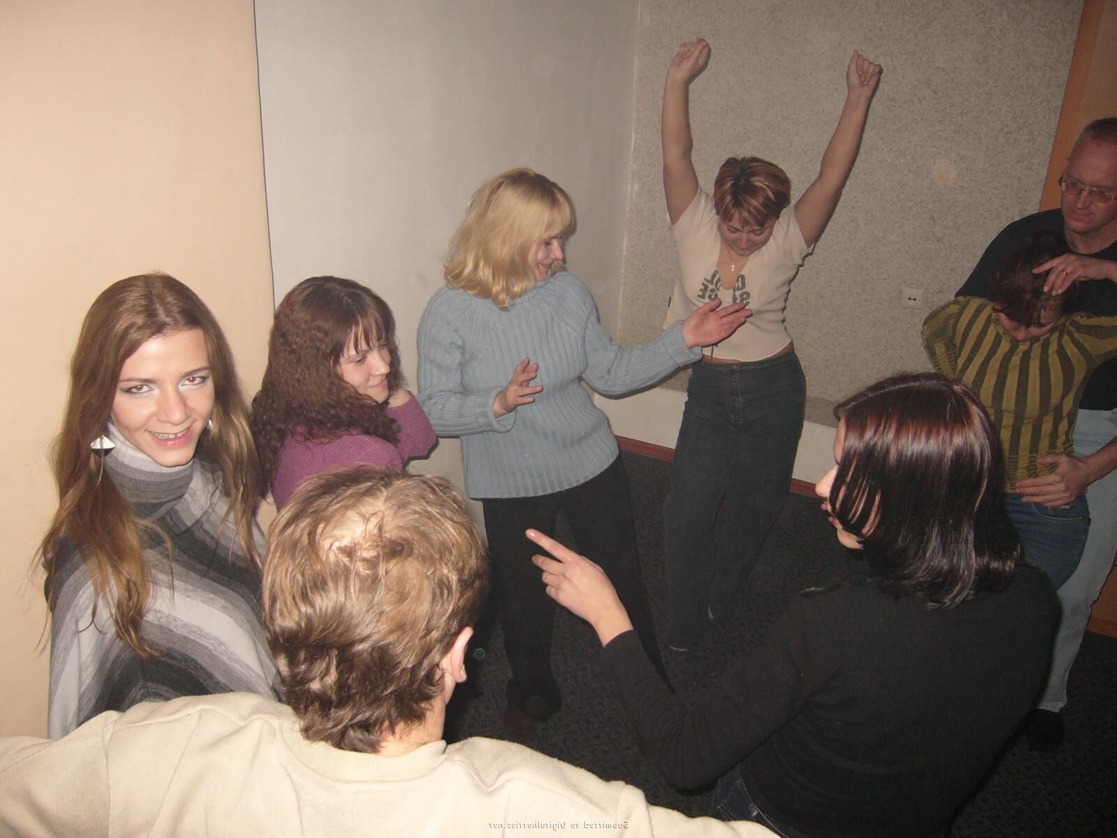 Russian party sex in sauna