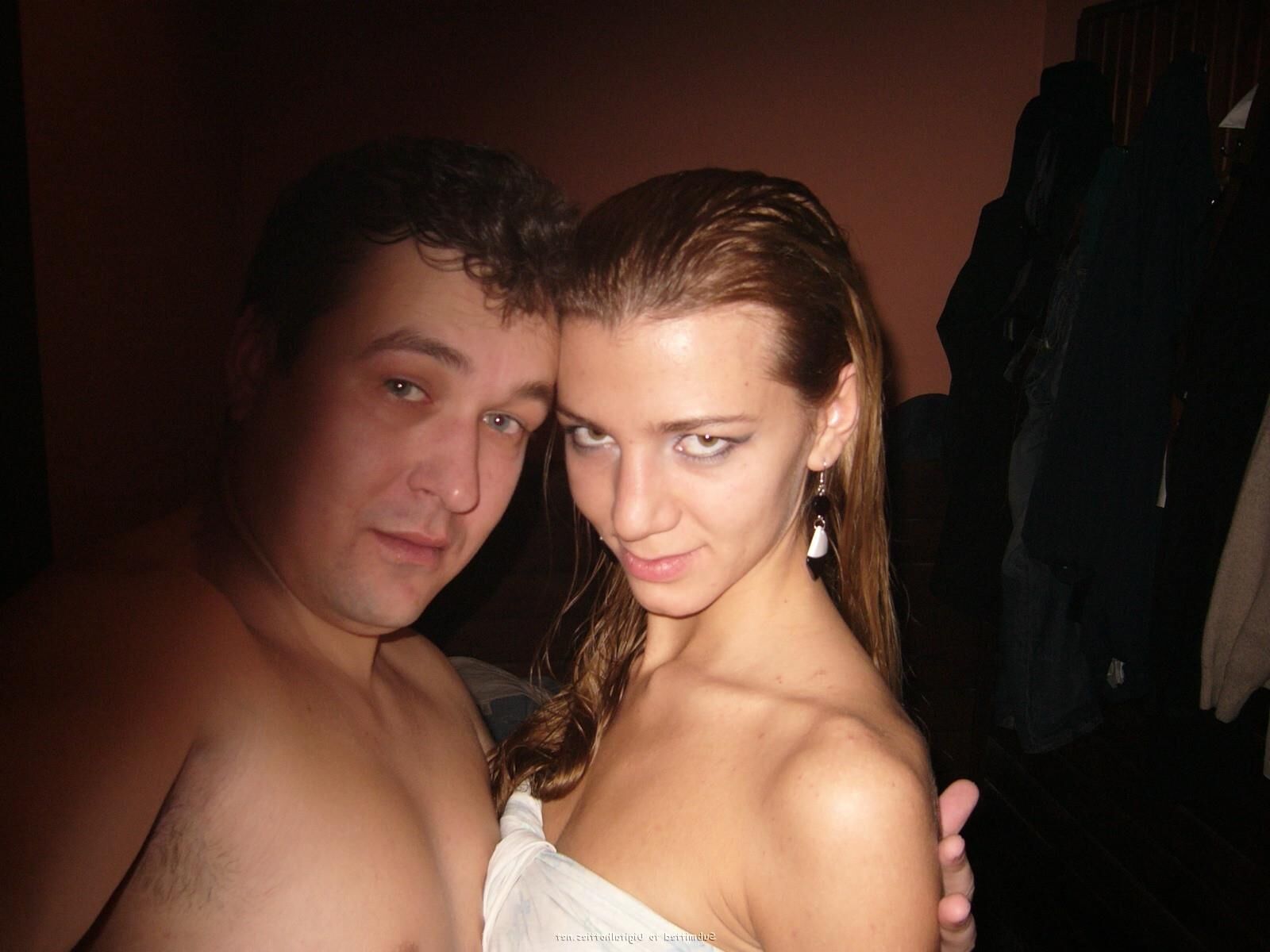 Russian party sex in sauna