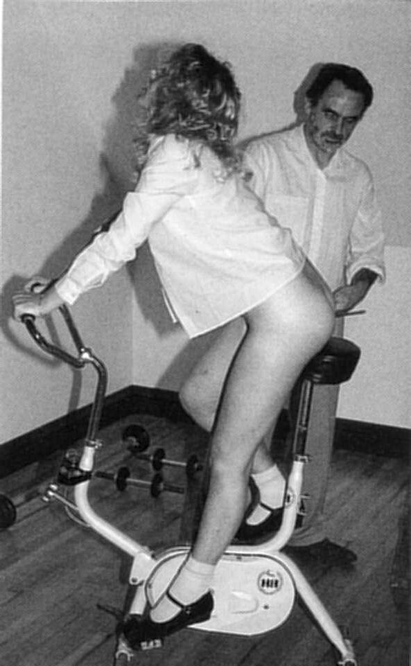 Retro Spanking Jane from Blushes No Poor Jane on a Bike