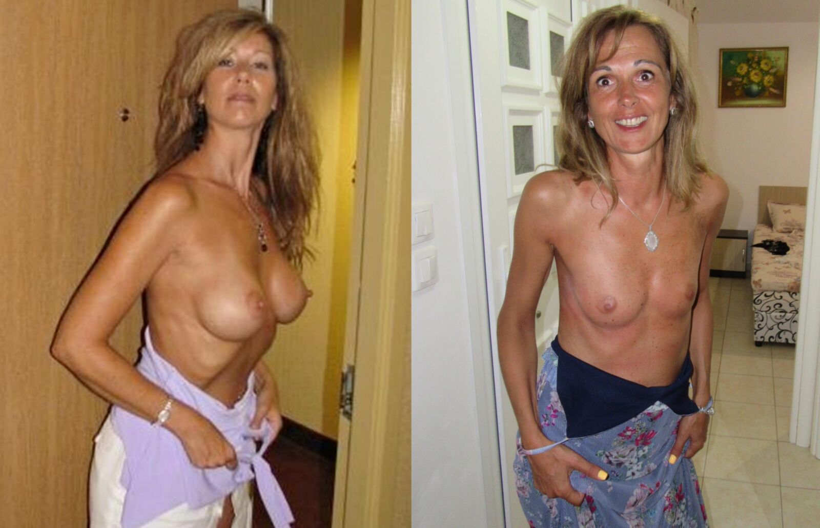 Choice game: Which slut will you fuck? Left or Right?