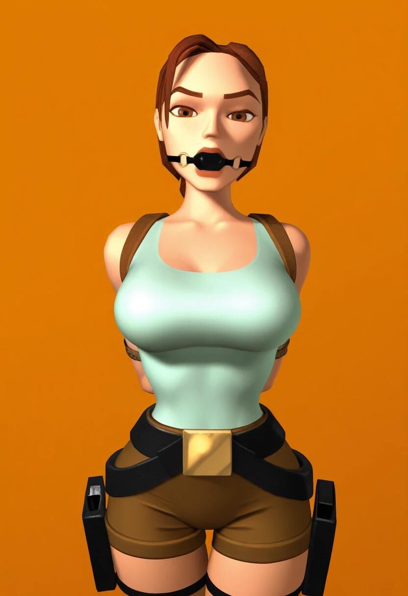 Классический Tomb Raider, уставившийся на Лару Крофт Хентай