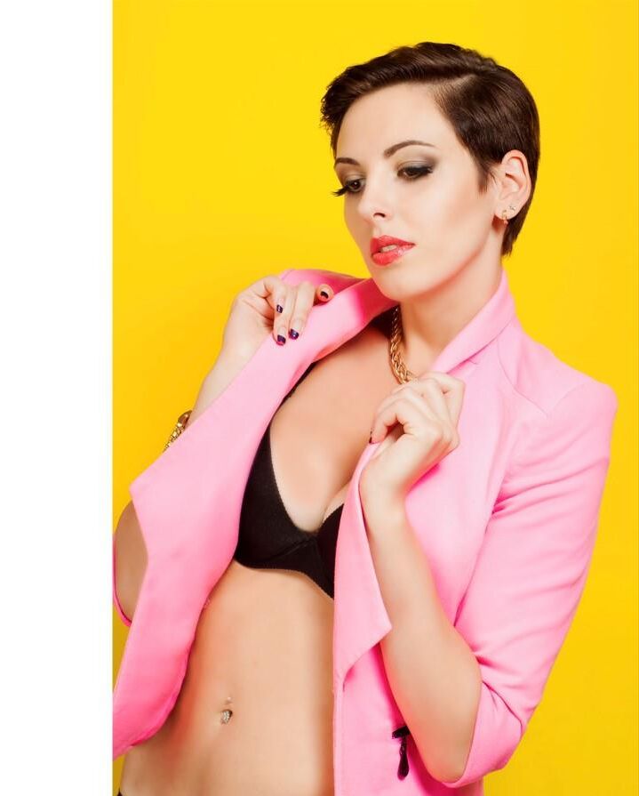 Bra et veste à cheveux courts non nus