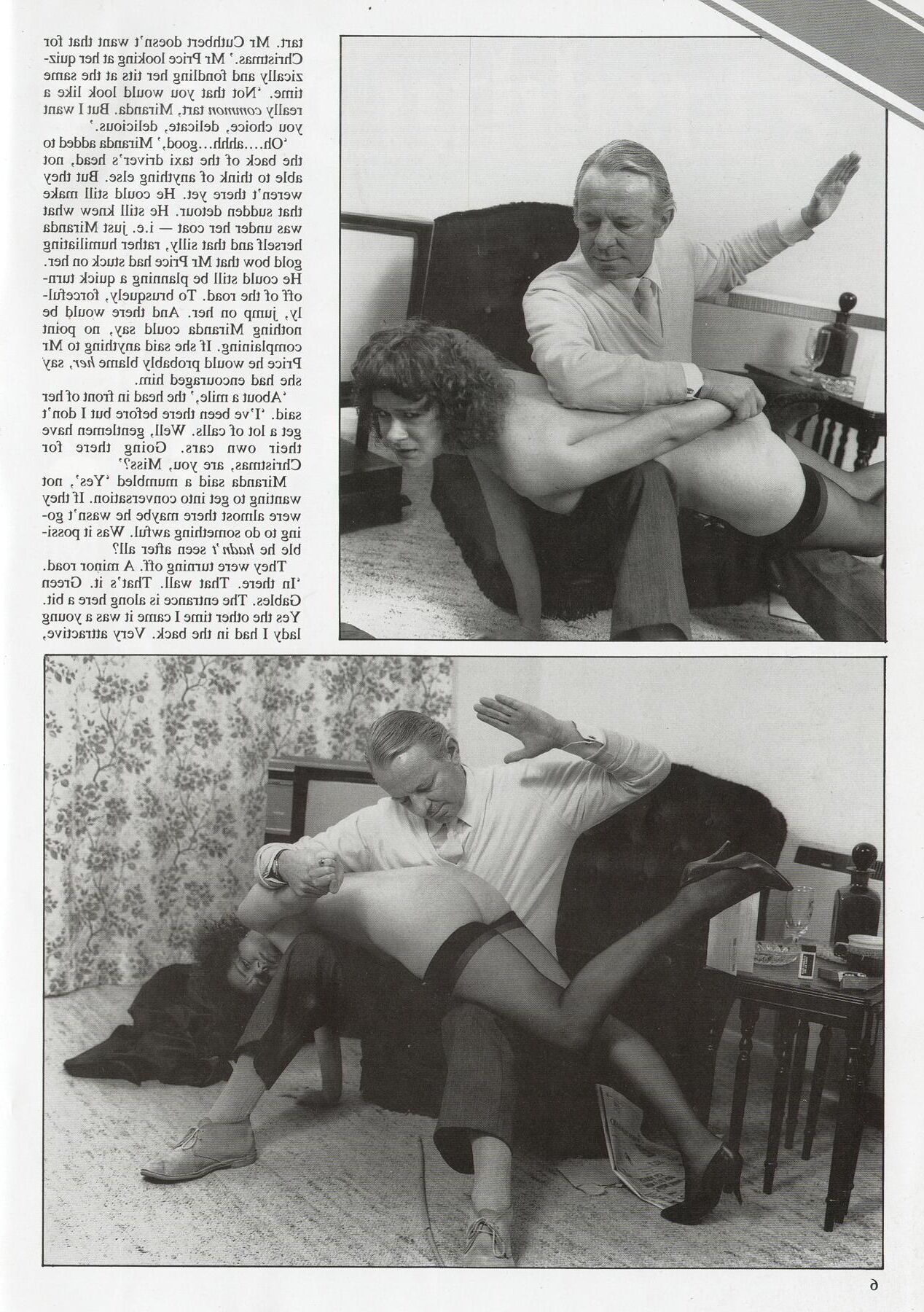 Retro Spanking Blushes picture set Xmas present