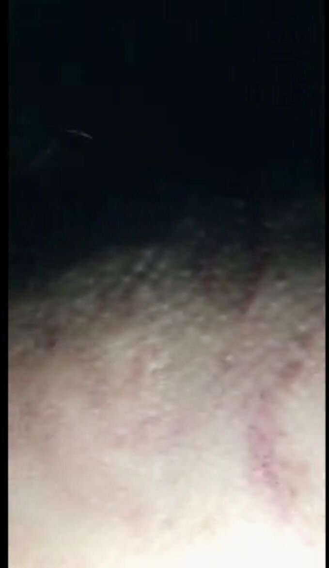 Inspecting a naughty spanked bottom.