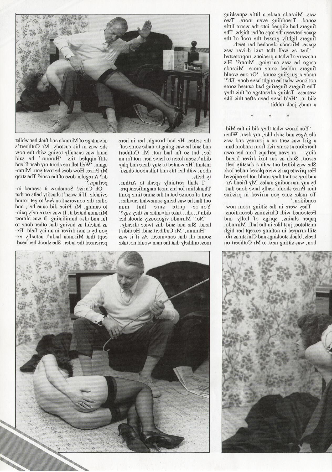 Retro Spanking Blushes picture set Xmas present