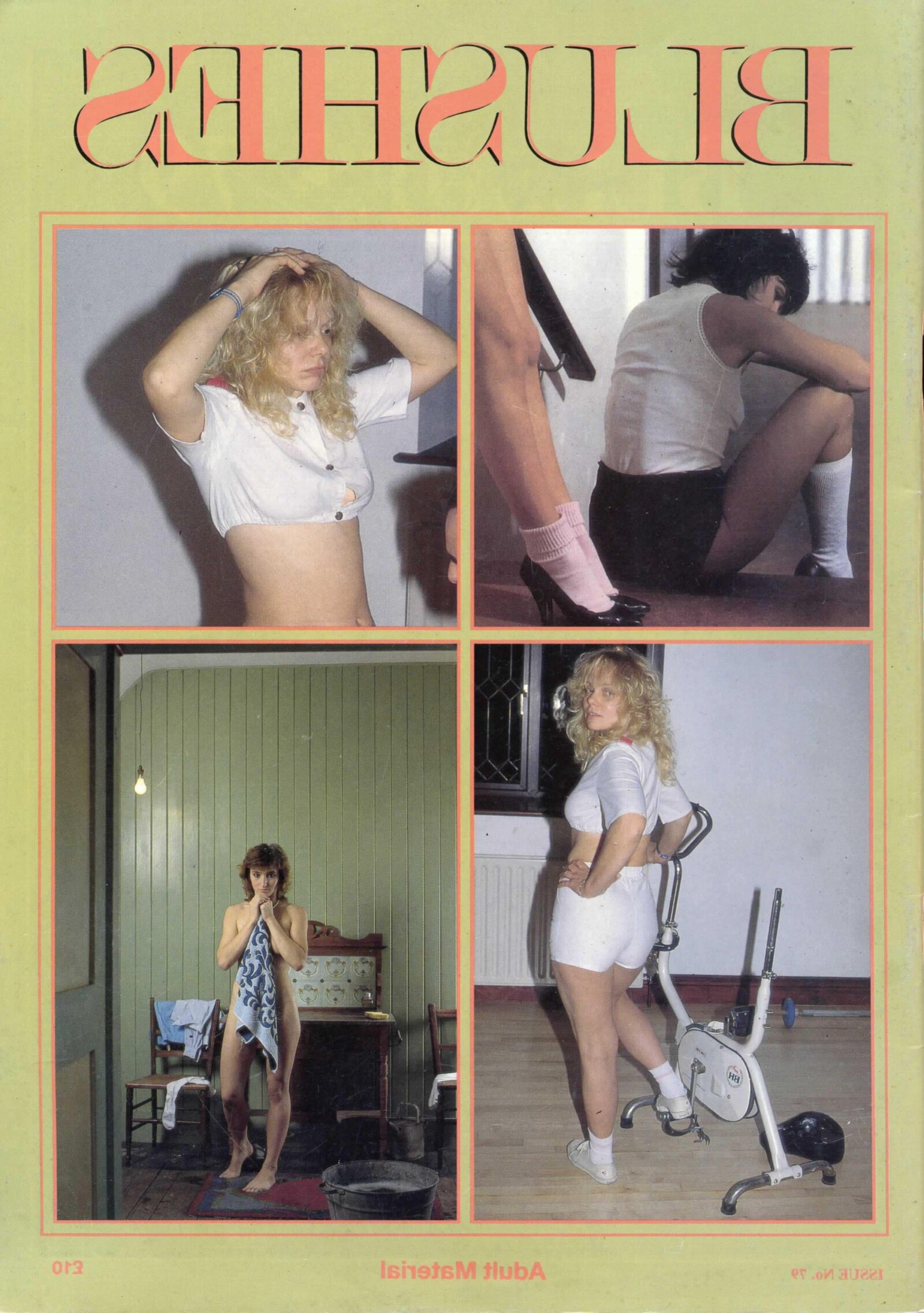Retro Spanking Jane from Blushes No More fun on a Bike