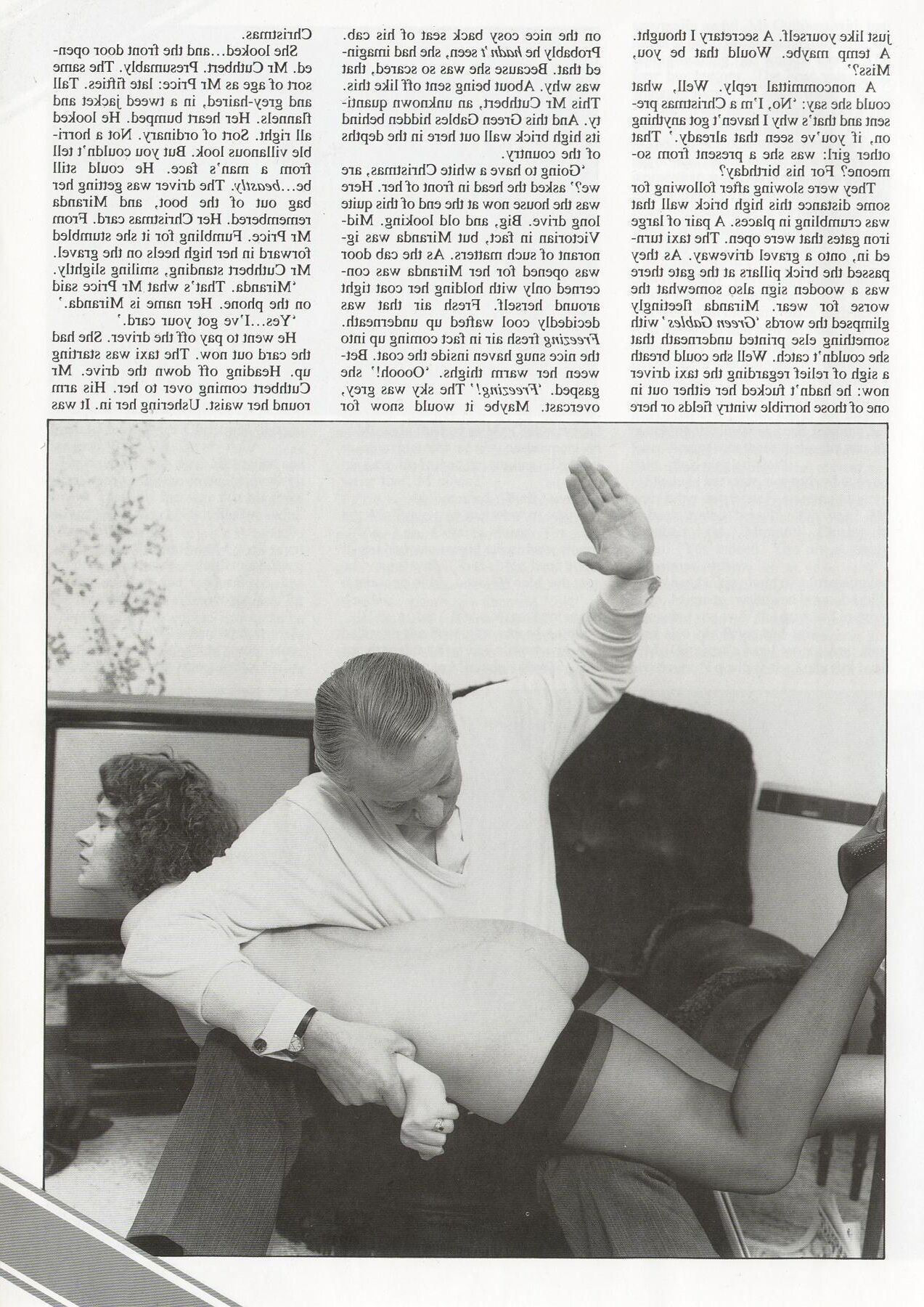Retro Spanking Blushes picture set Xmas present