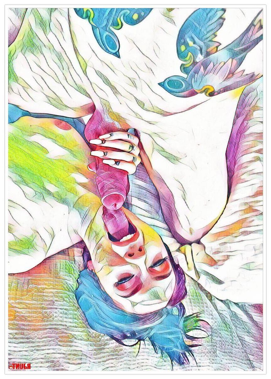 Porno d'art (effet de dessin et de peinture)