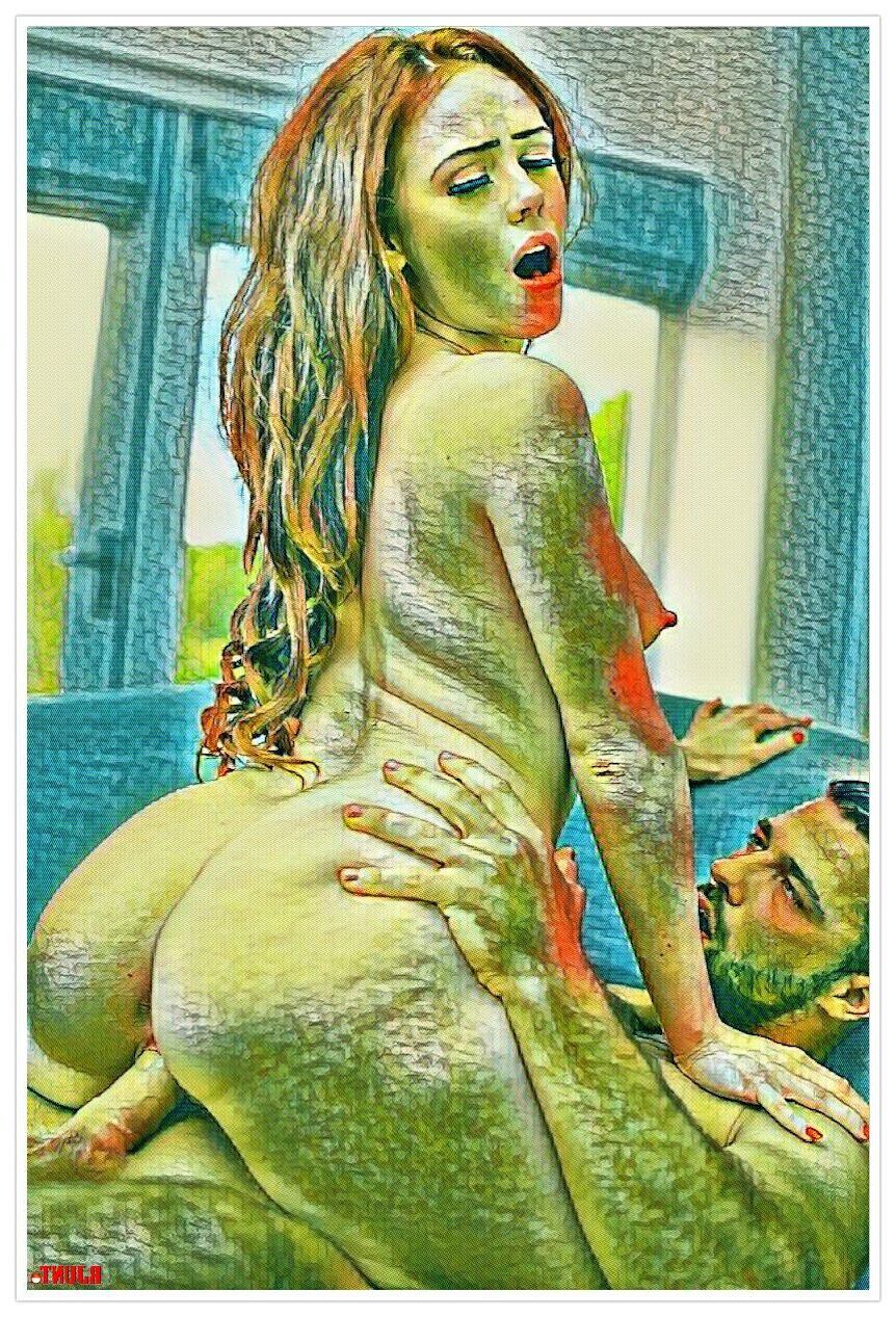 Porno d'art (effet de dessin et de peinture)