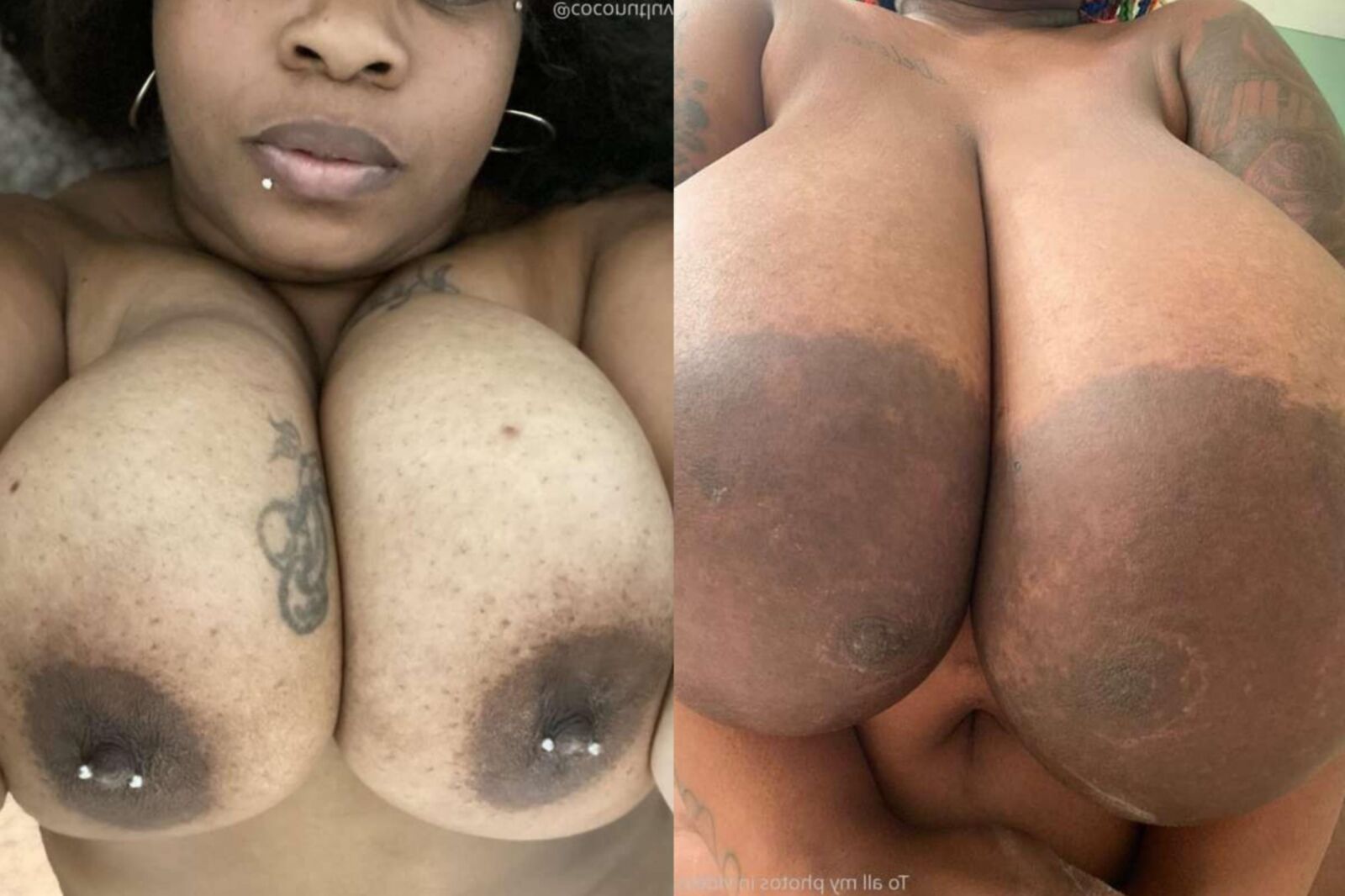 Big Black Boob Splits