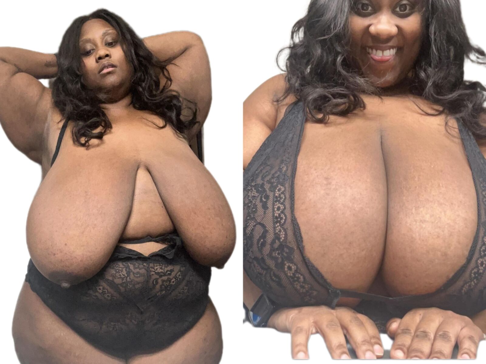 Big Black Boob Splits