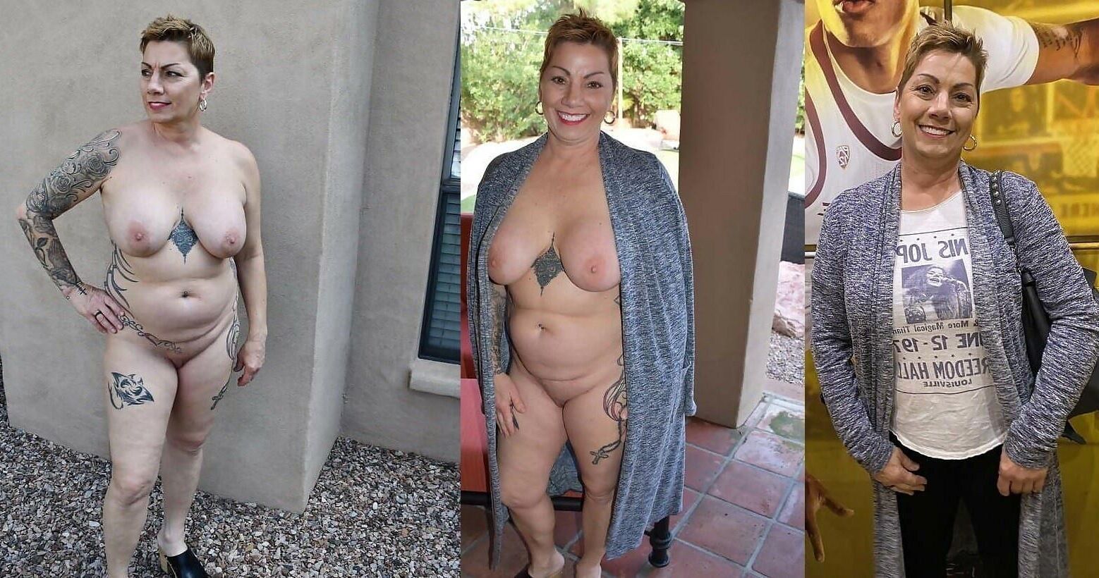 Amateur women from the net dressed & undressed 