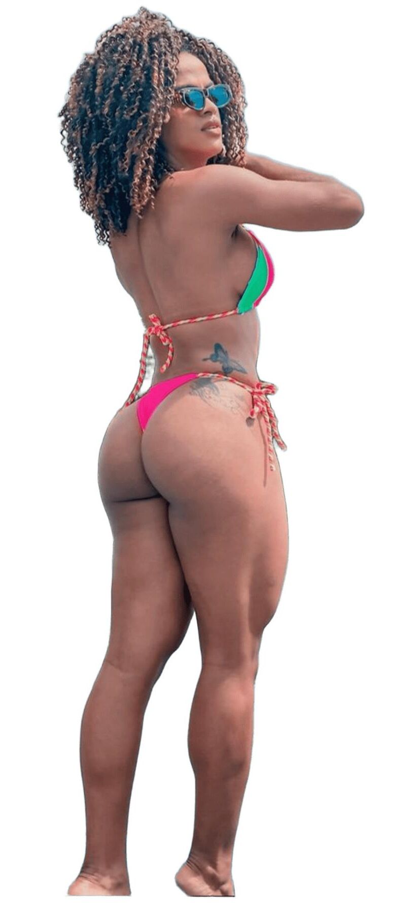 Latina Cute Big Butt Stickers 