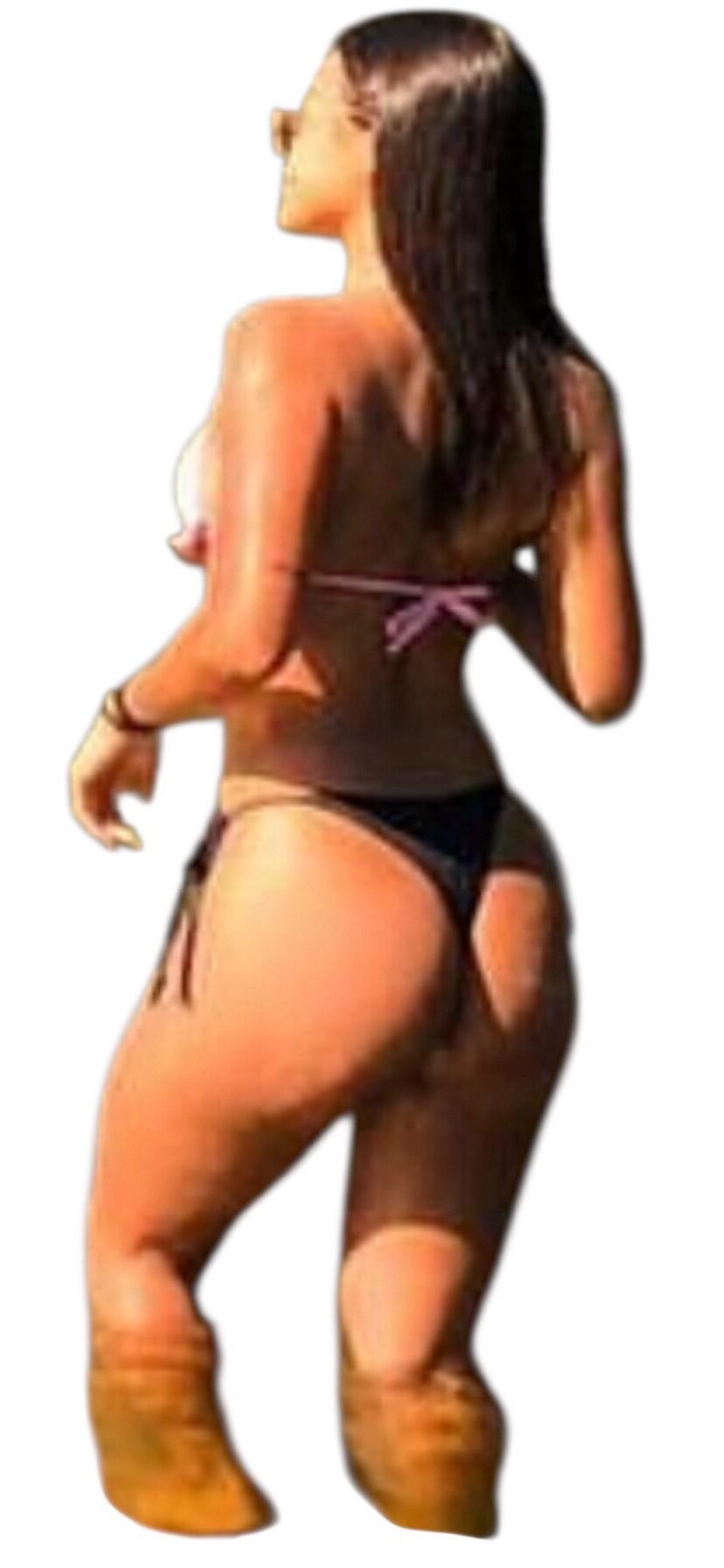 Latina Cute Big Butt Stickers 