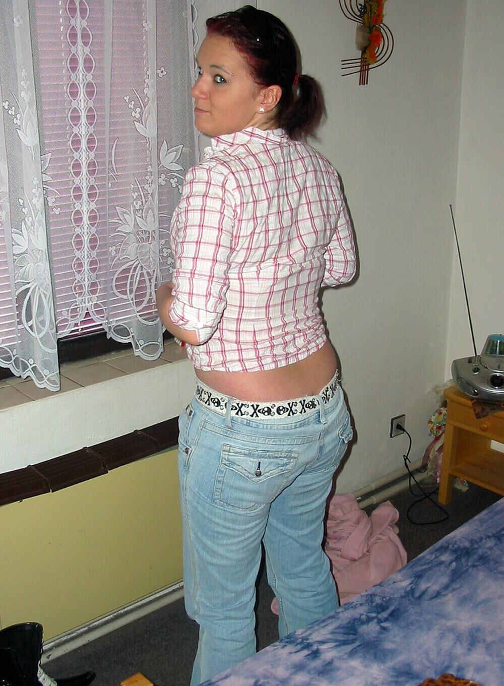 Wife taking off all clothes