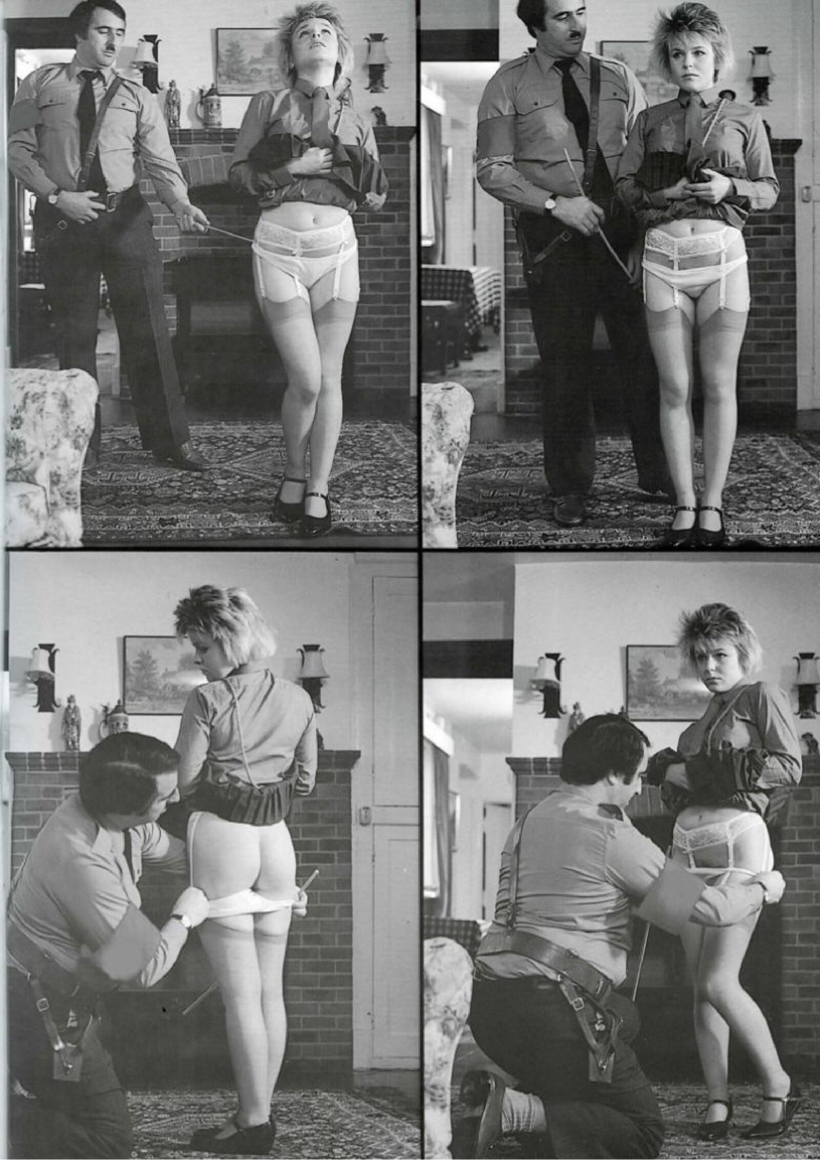 Problema de chicas de uniformes de nalgadas de nalgadas retro (completa)