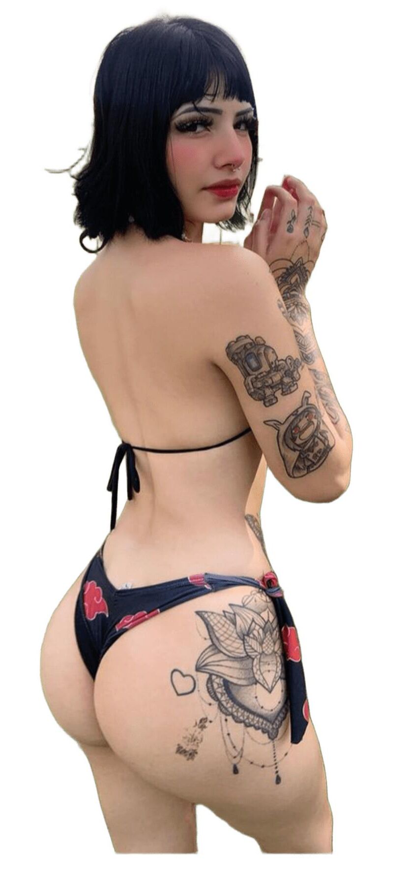 Latina lindas pegatinas grandes de trasero