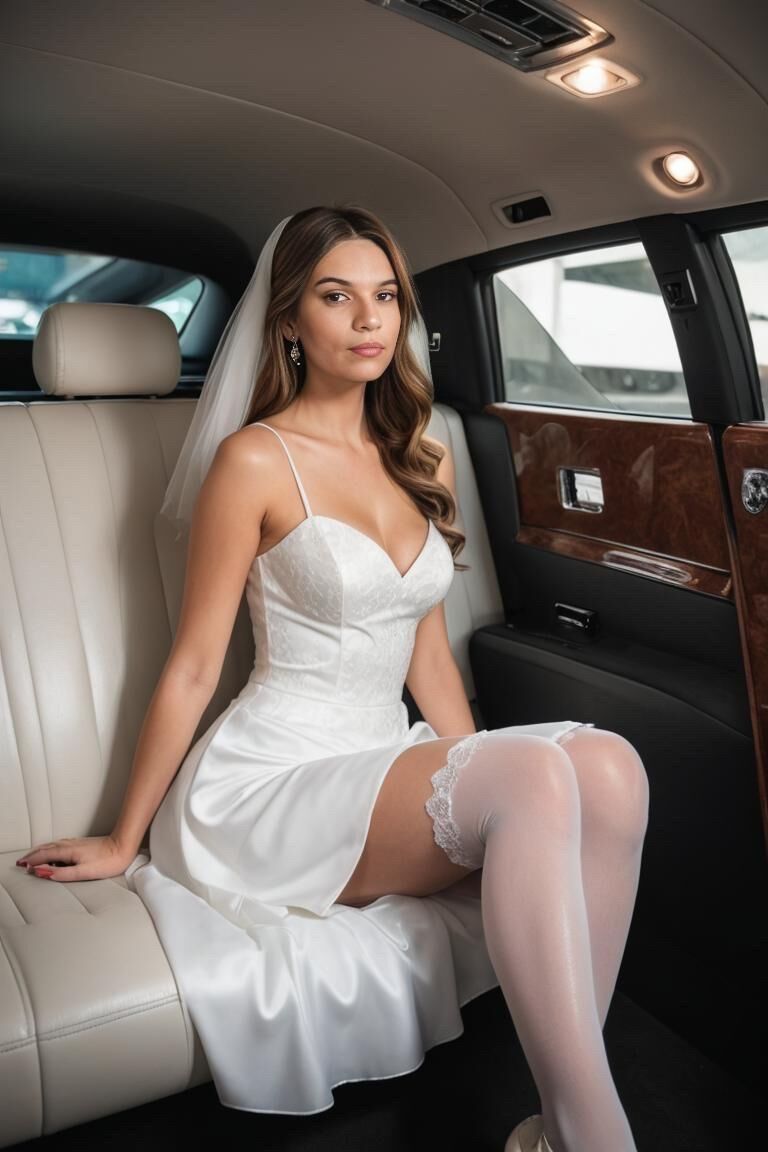 AI Girl Limo Bride