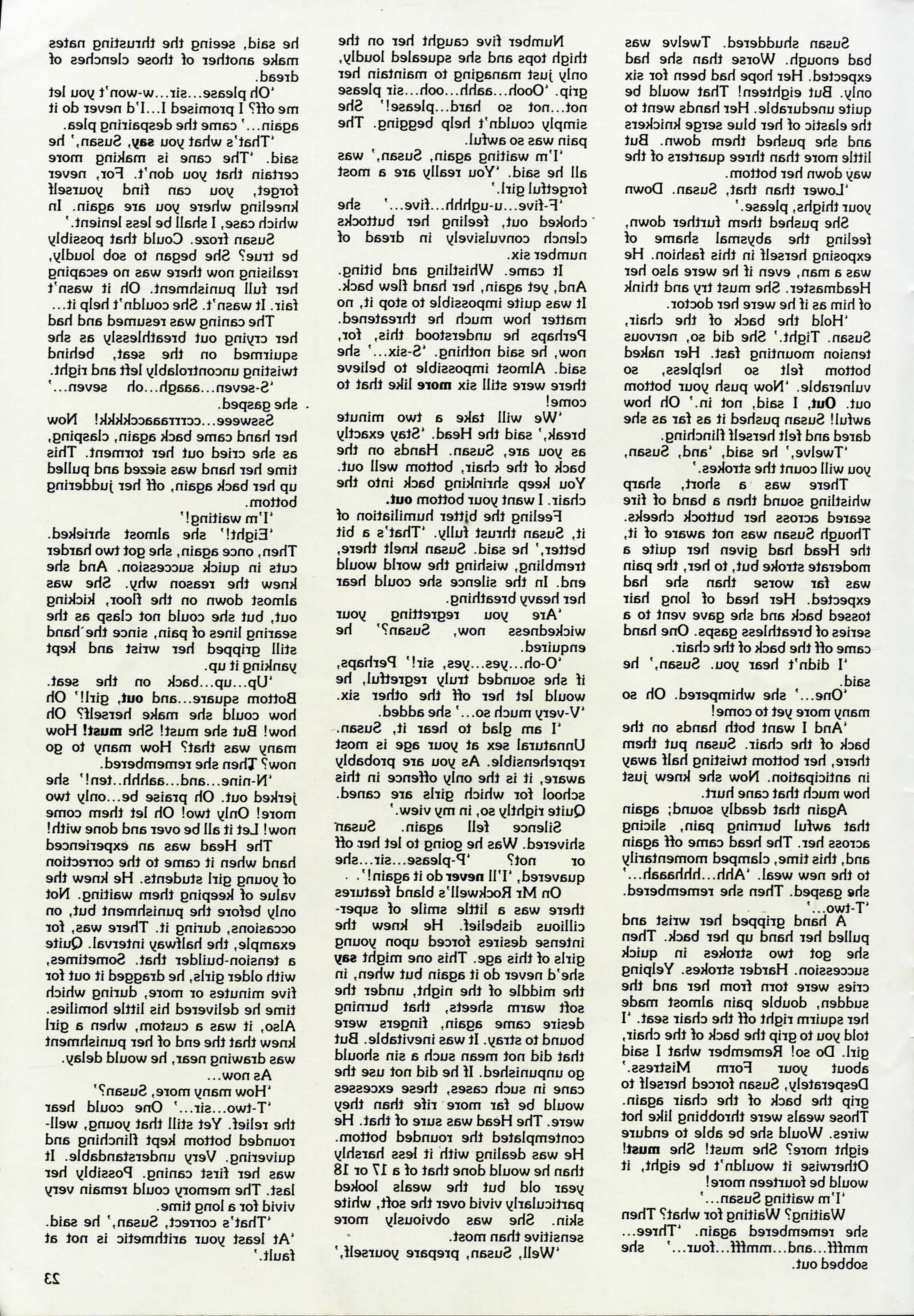 Retro Spanking Whispers issue (complete last issue)