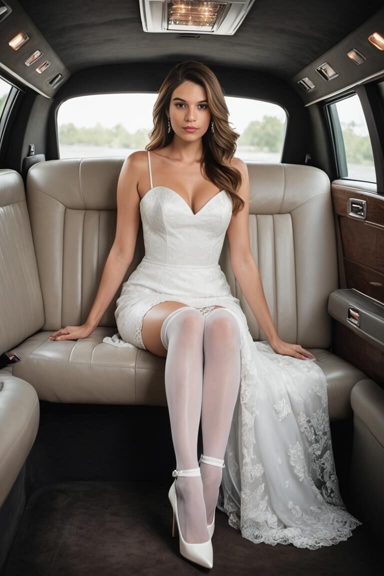 AI Girl Limo Bride