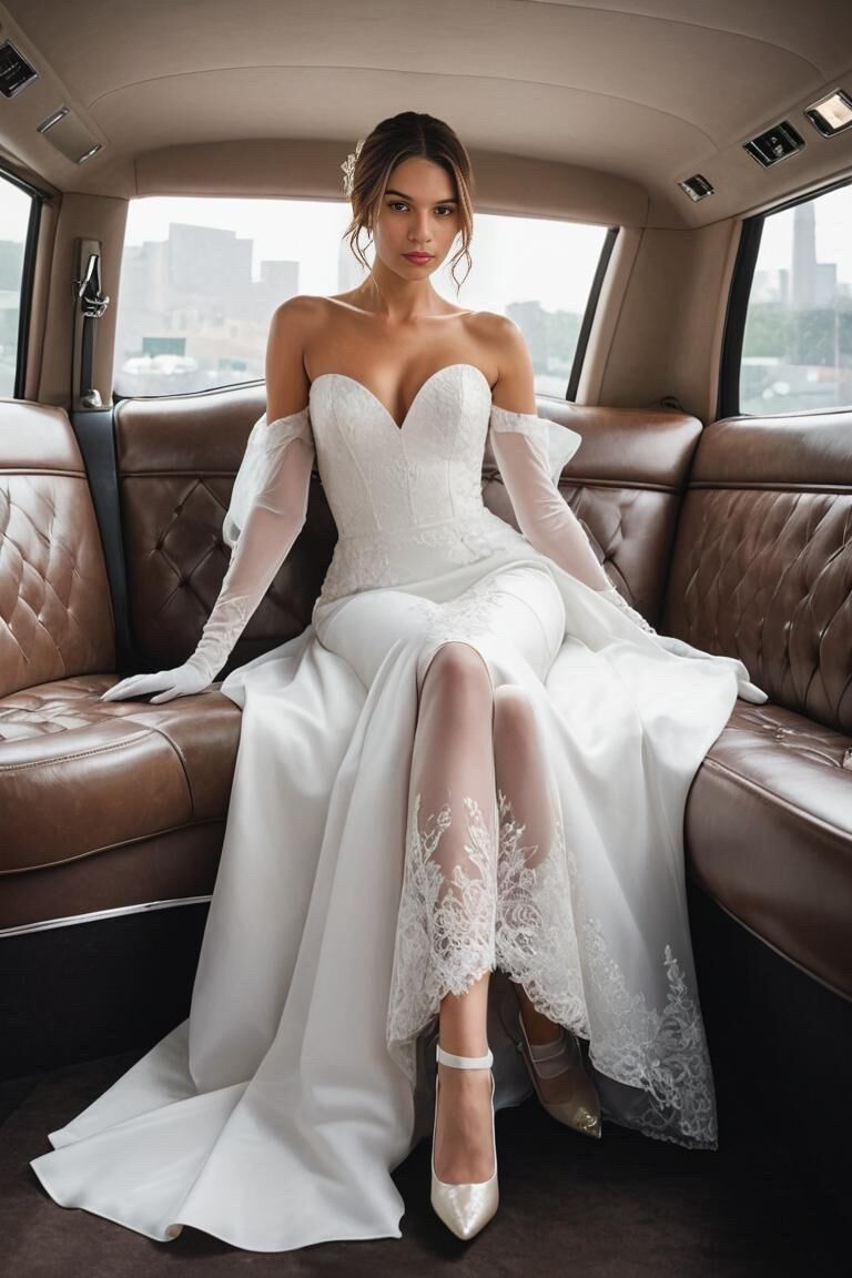 AI Girl Limo Bride