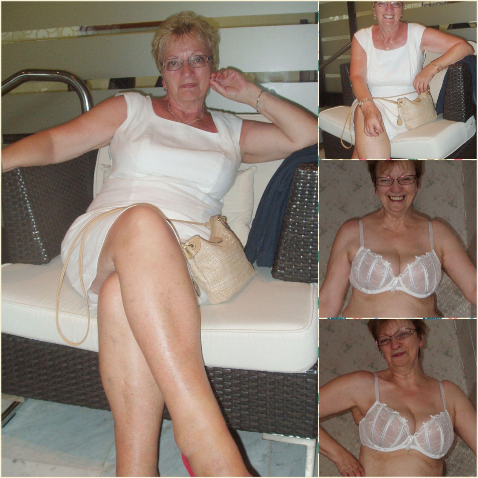 Compilación de esposa vestida y en lencería