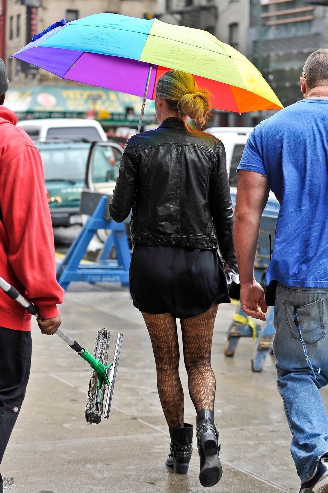 Blake Lively filming Gossip Girl, September , 